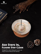 Radicaln Marble Incense Holder 5.5" Inches White Onyx Handmade Palo Santo Stick for Home Décor, Modern Incense Holder for Sticks, Citronella incenses Stick for Room & Office Aromatherapy