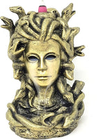 New Age Imports, Inc. - MEDUSA Backflow Incense & Cone Burner Waterfall Effect -Backflow Incense Burner: Elevate Your Space with Serenity in Motion-Mesmerizing Waterfall Smoke Effect (MEDUSA-BFL-44)