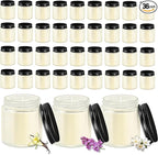 ACITHGL 36 Pcs 4oz Mini Mason Jar Candles Small Scented Candles Bulk Aromatherapy Ideal Souvenir Favors for Wedding Birthday Party (Vanilla, Lilac, Gardenia, Black)