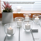 Hosley Set of 144 Unscented White Votive Candles – Bulk Pack, Clean-Burning, Long-Lasting 10-12 Hour Burn Time – Ideal for Weddings, Home Décor, Spa, and Events