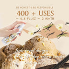 Clean-n-Fresh Toilet Spray 6.8 Fl.Oz, Vanilla Scent, Natural Plant Essential Oil Air Freshener & Odor Eliminator