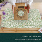 Fragrant Scented Drawer Liners in a William Morris Inspired Design | Pack of 5 Sheets | Contains Essential Oils | Made in The UK (Sandalwood)