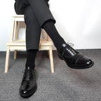 Men's Dress Socks 5 Pairs Mens Cotton Calf Business Formal Socks Soft Breathable Athletic Long Crew Casual Socks