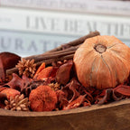 Fragrance Potpourri Bag Home Décor | Floral Petals Vase & Bowl Filler Decoration (Pumpkin Orange)