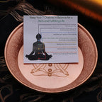 Copper Offering Prayer Ritual Bowl Plate - Great for use Meditation,Smudging, Incense,Candle Dish, Ash Catcher,Jewelry Dish （Chakra）