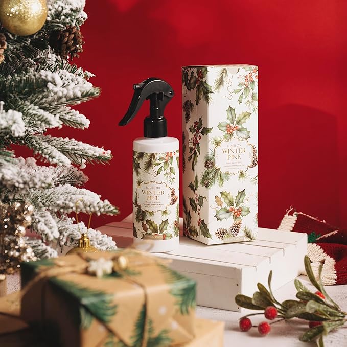 Christmas Linen & Room Air Freshener Spray Room Mist- Winter Pine - Infused with Sweet Pine Aroma- 250ml / 8.5 FL OZ.