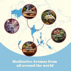 Ōm Meditation Incense Sticks - (5 Variants, 60 Insenses) Charcoal Free Inscents-Sticks | Nag Champa, 60s Patchouli Incense, Lavender Incense, Cinnamon & Sandalwood Incense, Perfect Care Gift