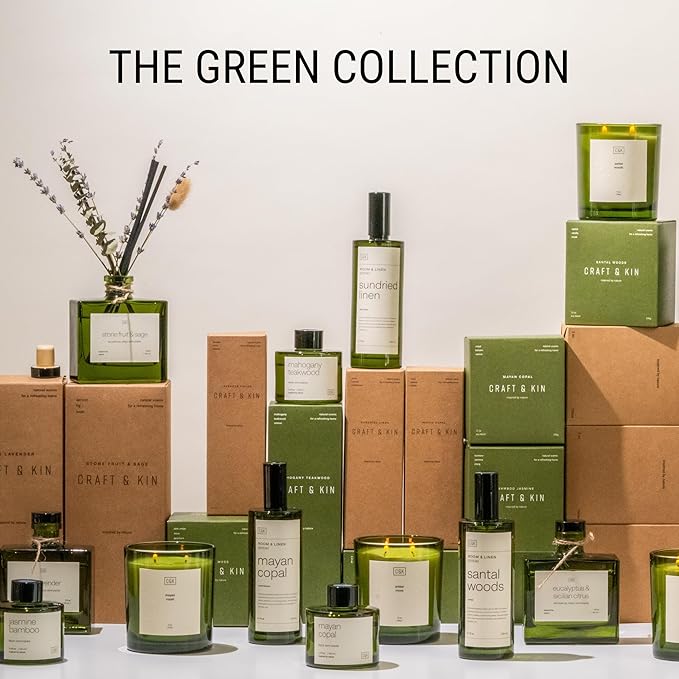 Craft & Kin Sundried Linen Room Spray for Bedding, 6.76 oz, Pillow Spray, Long-Lasting Room Freshener, Soothing Aroma Mist for Home & Washroom