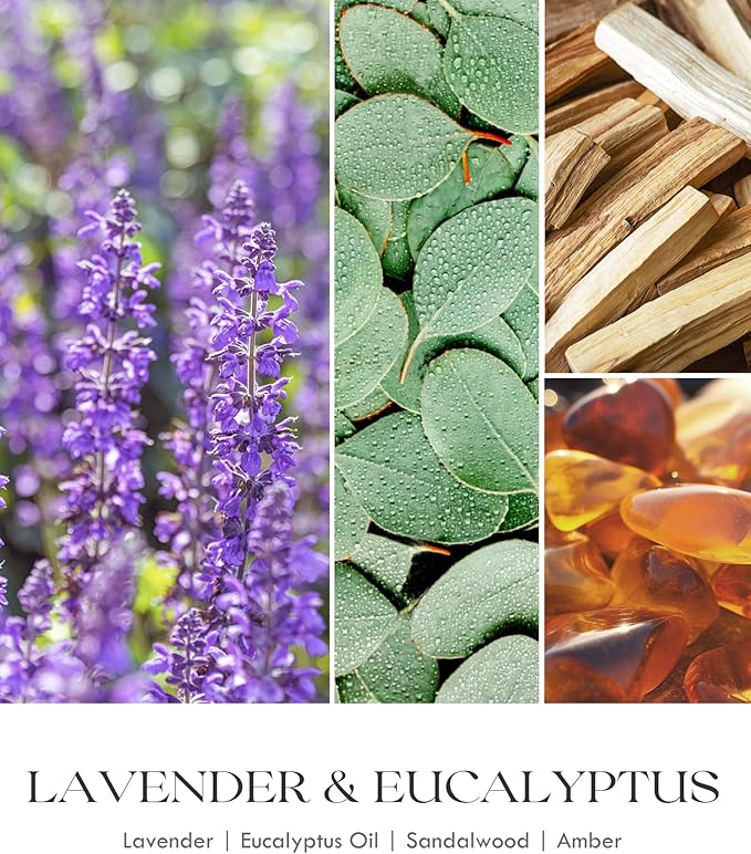 AOOVOO Lavender Scented Candles for Women - Aromatherapy Candle with Crystals Inside, 10oz Soy Candles for Home Scented, Birthday Gifts Mothers Day Candle for Women Mom