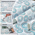 Drawer and Shelf Liner, Non-Slip Kitchen Cabinet Liners Non-Adhesive Thick Strong Grip Waterproof Washable Mats Protect Dresser Shelves Cupboard Bathroom Cabinets, Spiral, 12 in X 20 FT