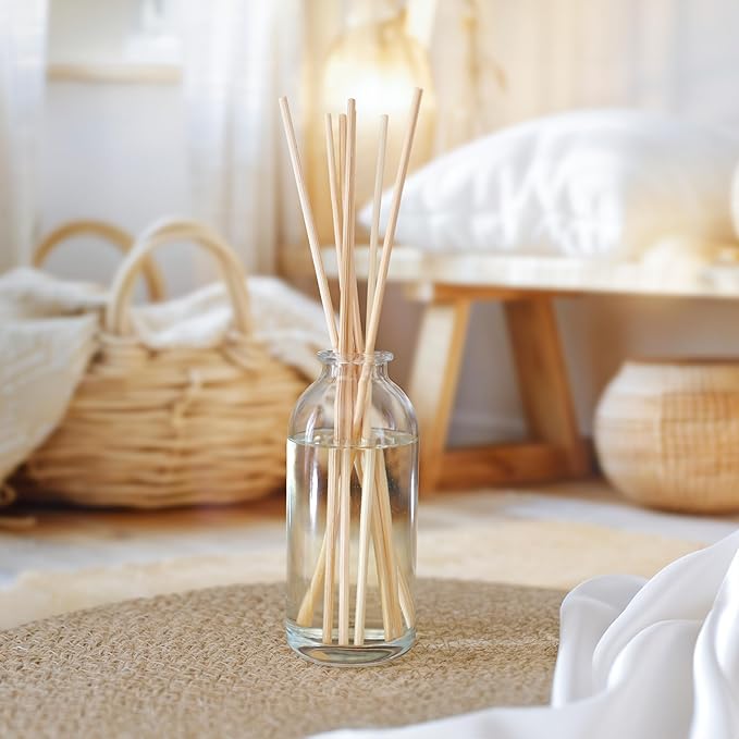 Urban Naturals Reed Diffuser Oil Refill, Ocean Rose Diffuser Oils with Rose, Lemongrass, Basil, 4 oz + Free Reed Sticks, Made in The USA