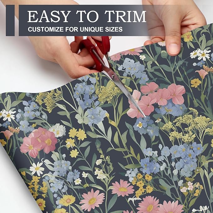 10 Sheets Drawer Liners for Dresser Scented Drawer Liners Non Adhesive Scented Paper for Fragrant Home Shelf Closet(Lavender,Retro Flowers)