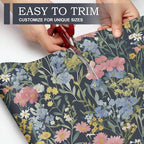 10 Sheets Drawer Liners for Dresser Scented Drawer Liners Non Adhesive Scented Paper for Fragrant Home Shelf Closet(Lavender,Retro Flowers)