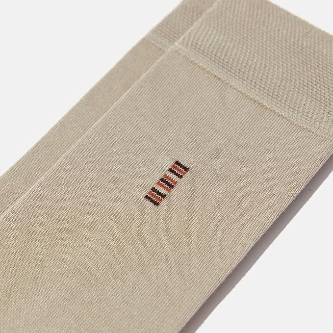 VRD Men’s Dress Socks, Bamboo 5-Pack Mens Socks, Mid Calf Length, Crew Socks Gift for Men Shoe Size 8-13