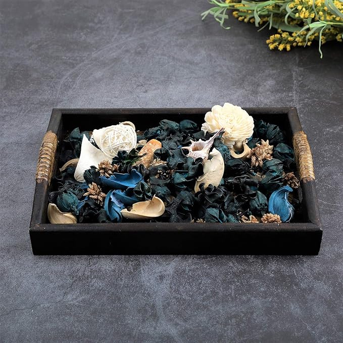 Qingbei Rina Blue Potpourri,Ocean Scent Potpourri Dried Flower, Decorative Bowl Vase Filler, Home Fragrance Sachet, Beach Coastal Breeze Decor,9.8 Oz