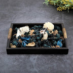 Qingbei Rina Blue Potpourri,Ocean Scent Potpourri Dried Flower, Decorative Bowl Vase Filler, Home Fragrance Sachet, Beach Coastal Breeze Decor,9.8 Oz