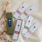 Asayu Japan Incense Sticks Assortment - 5 Sandalwood Fragrance Blends, 20g, 100% Made in Japan Incense Sampler Variety Pack - for Yoga, Zen Meditation & Relaxation