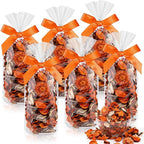 Nuanchu 6 Pcs Fall Citrus Potpourri Bags, Citrus Orange Scented Bowl Vase Filler Autumn Decorative Dried Flower for Home Drawer Car Fragrance Sachet Closet, Thanksgiving Decor Gift