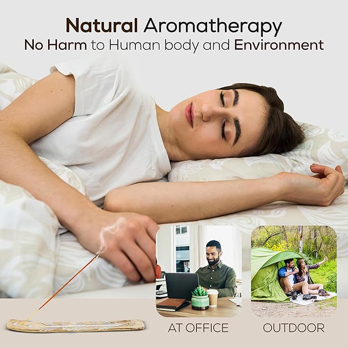 Satya Palo Santo Incense Sticks 250 gmx 2 Pack (500 GMS), Insenses with Raajsee insence Holder Bundle, Nag Champa Natural Incenses