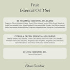 Edens Garden Fruit Essential Oils 3 Set – 100% Pure Therapeutic Grade Aromatherapy Oil & Blends: Be Fruitful, Citrus Cream & Lemon Oil – No Fragrance Oils & Natural - For Home Diffusers, 10 ml/ 3 Pack