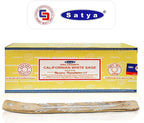 Satya Californian White Sage Incense Sticks 250 gm Pack, Sai Baba Insenses with Raajsee Insence Holder Bundle, Nag Champa Natural Incense