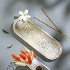 raajsee Incense Holder -Incense Burner Holder –Ash Catcher - Incense Stick Holder - Meditation & Yoga - Great Gift for Any Occasion Size 11x4 inch (Seven Chakra White)