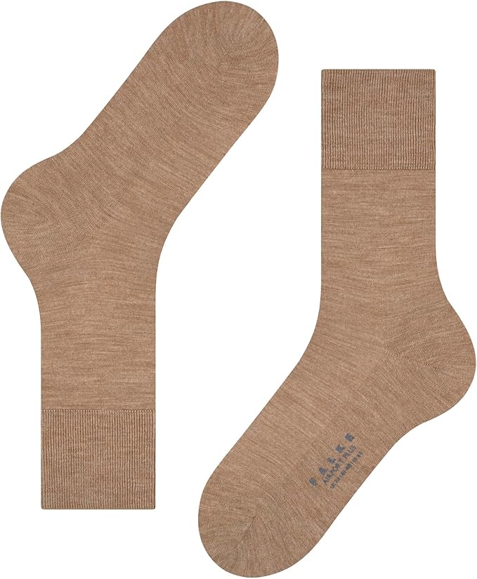 FALKE Men's Airport Dress Socks, Premium Merino Wool Cotton Blend, Sustainable Luxury, Eco-Friendly Business Casual, 1 Pair