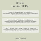 Edens Garden Essential Oils Breathe 3 Set – 100% Pure Therapeutic Grade, Natural Aromatherapy Oil for Stuffy Nose, Sinus & Cold Relief Kit – Undiluted for Diffusers & Humidifiers, 10 ml/ 3 Pack