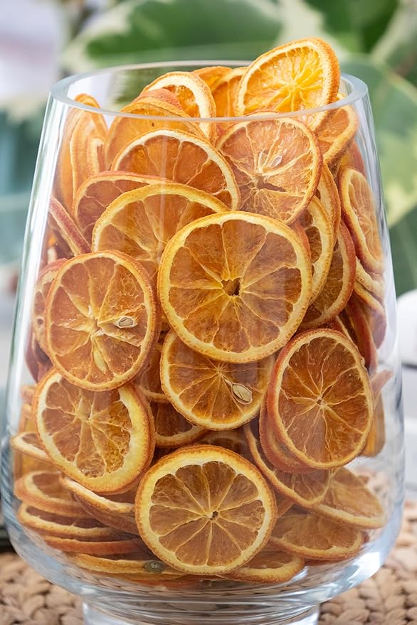 ANDALUCA Natural Vase Fillers | Home Décor Dried Decorative Orange Slices (Orange Slices)