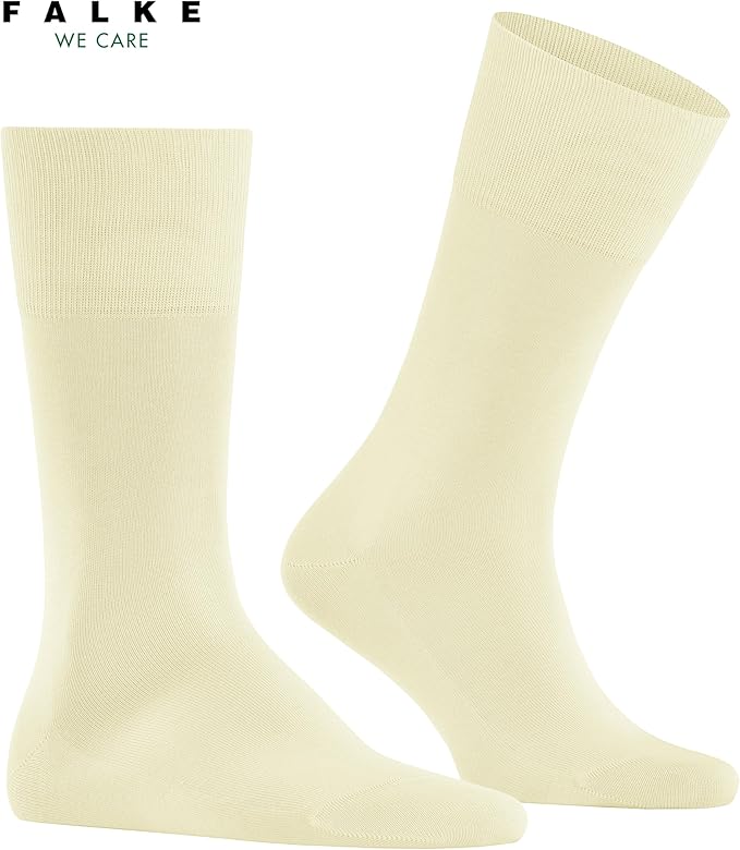 FALKE Men's Tiago Dress Socks, Sustainable Cotton, Crew, 1 Pair