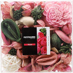 Qingbei Rina Potpourri,Rose Scented Potpourri Bowl Filler Dried Flower,Pink Decorative Popery,Home Fragrance Perfume,Bathroom Decor,9.8 Oz