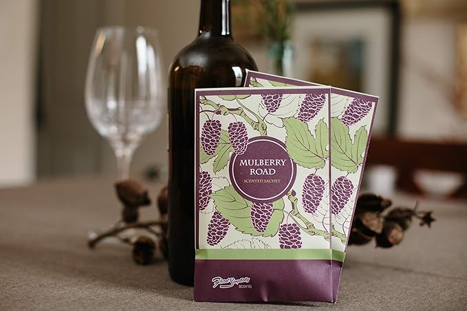 Mulberry Road Scented Sachets Pack of 6, Spring and Summer - Long-Lasting Scented Bags, Home Fragrance, Air Freshener & Deodorizer for Closet, Room, Drawer, or Cars, Made in USA