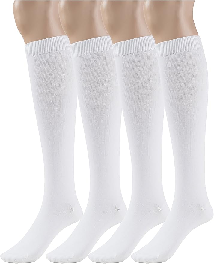 Silky Toes Mens Modal Knee High Socks 2-4 Pk Long Tube Over the Calf Dress Socks