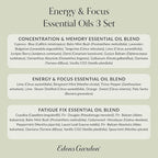 Edens Garden Energy & Focus Essential Oil 3 Set – 100% Pure Therapeutic Grade Aromatherapy Blends Kit For Concentration, Memory & Fatigue – Ideal For Diffuser, Massage, Home & Skin Care, 10 ml/ 3 Pack