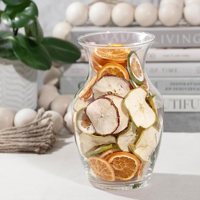 ANDALUCA Natural Vase & Bowl Fillers | Dried Orange, Apple & Citrus Slices| Home Decor (Fruit Slices)
