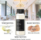 Hotel My Way Diffuser Oil Inspired by The 1 Hotel MiamiBeach - 120 ml 4.06 fl oz - Fragrance Oil Blend Sandalwood, Cedar & Lemon Notes for Aromatherapy Diffusers and Humidifiers