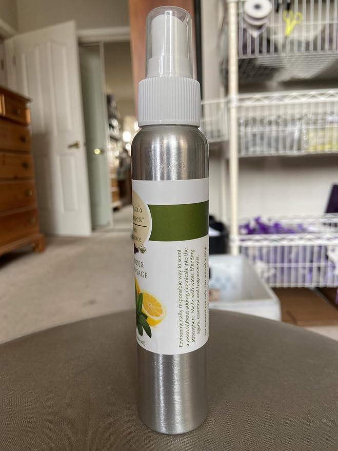 Victoria's Lavender Room Spray - All-Natural Air Freshener, Made in the USA, Essential Oil Concentrated, Bathroom Odor Eliminator, Luxury Room Spray, 2-Pk Lavender Lemon Sage, 4 oz