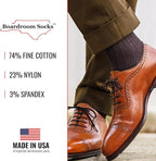 Cotton Dress Socks for Men – Comfortable Men’s Executive Socks – Classic Mid-Calf Dress Socks by Boardroom Socks