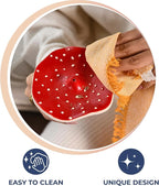 Folkulture Mushroom Incense Holder for Sticks and Table Decor, Aluminium Ash Catcher for Gifting