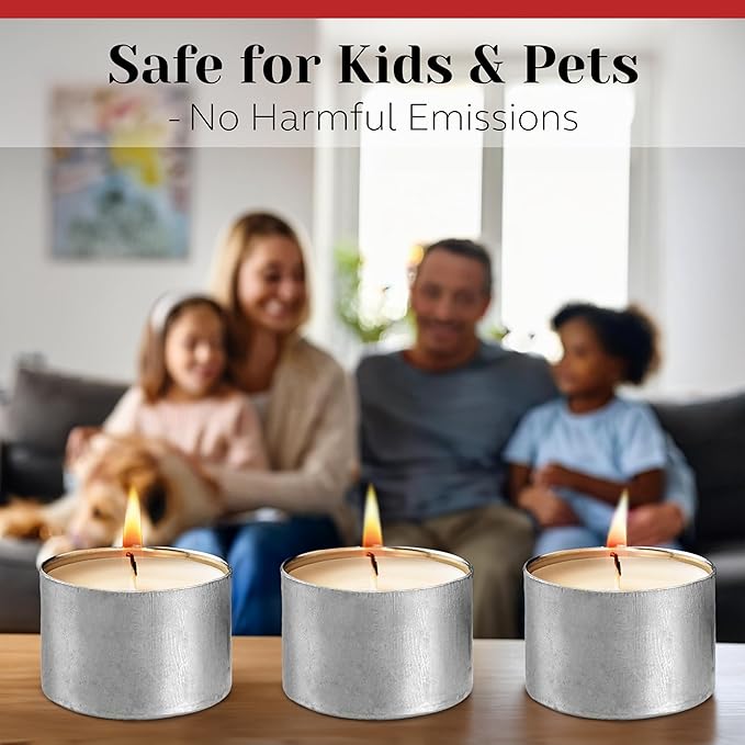 250 Pack Tealight Candles in Metal Cups - Clean, White Unscented Tealight with 3 Hour Long Burning Time - Votive Candles Bulk for Romantic Dinner, Weddings, Spa & Hotels