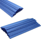 Resafy Reed Diffuser Sticks, Jecnovo Pack of 100 Fiber Sticks with Handmade Linen Bag, Safe and Non-Toxic, 9 Inches Long 3mm Diameter Aromatherapy Diffusers for Home, Spa and Office(Blue)