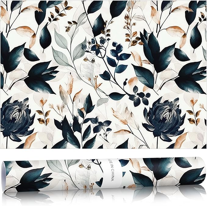 10 Sheets Drawer Liners for Dresser Scented Drawer Liners Non Adhesive Scented Paper for Fragrant Home Shelf Closet(Linen,Dark Style)