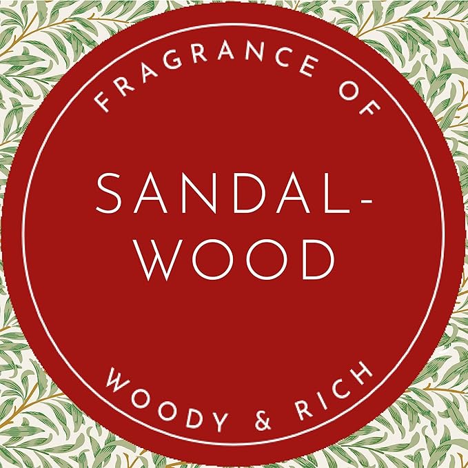 Fragrant Scented Drawer Liners in a William Morris Inspired Design | Pack of 5 Sheets | Contains Essential Oils | Made in The UK (Sandalwood)