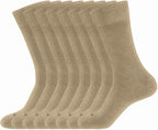 WANDER Men's Dress Socks Cotton Thin Classic Lightweight Socks 6/8 Pairs Solid & Patterned Soft Breathable Socks