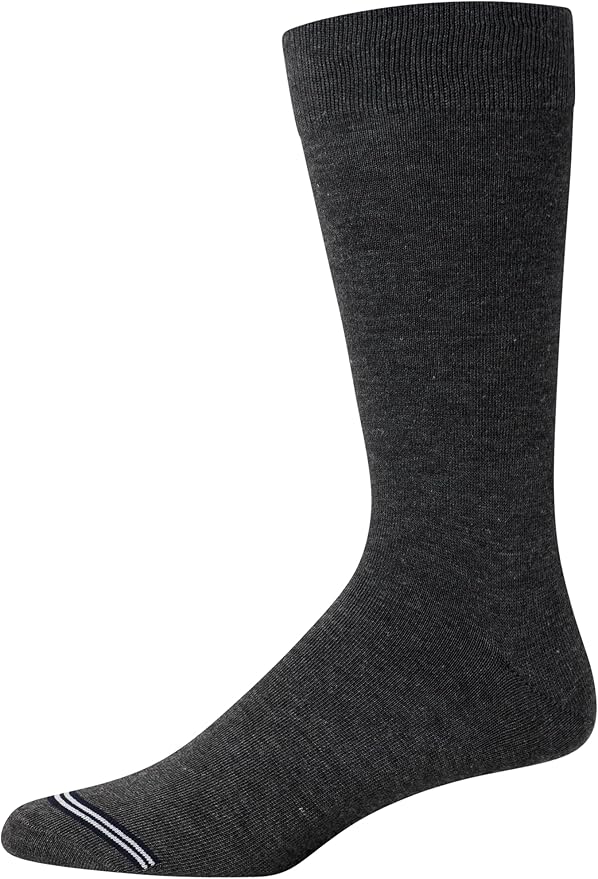 Nautica Mens Dress Socks - 5 Pack Breathable Comfort Stretch Crew-Length Work Socks for Men for Business Formal Wear (6-12.5)