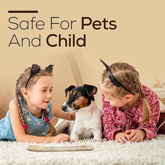 Satya Nag Champa Palo Santo Incense Sticks 250 gmx 4 Pack (1000 GMS), Insenses with Raajsee Insence Holder Bundle, Nag Champa Natural Incense