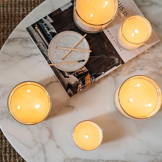 NEOM- Real Luxury Scented Candle,1 Wick | Lavender & Rosewood | Essential Oil Aromatherapy Candle | Scent to De-Stress