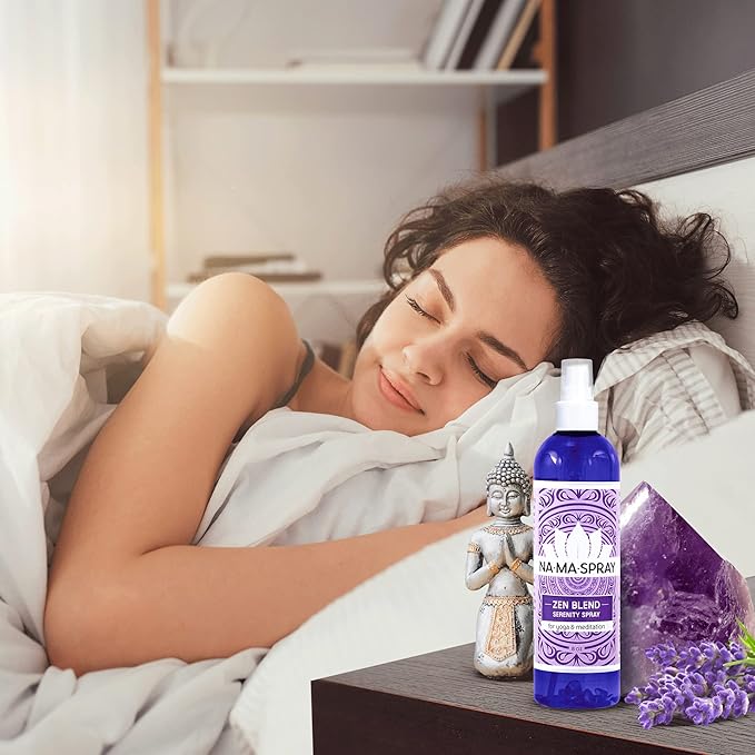 Orange & Frankincense Aromatherapy Spray - Pillow and Shower Aura Cleansing Mist for Relaxation & Positive Energy - Spiritual Gift for Meditation, Spiritual Vibrational Harmony, Tranquility. OM 8oz