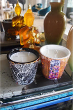 Golden Sahara 2 Piece Ceramic Candle Gift Set