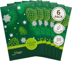 Simplicity Scents Winter Pine Scented Sachets Pack of 6, Fall & Winter - Long-Lasting Scented Bags, Home Fragrance, Air Freshener & Deodorizer for Closet, Room, Drawer, or Cars, Made in USA